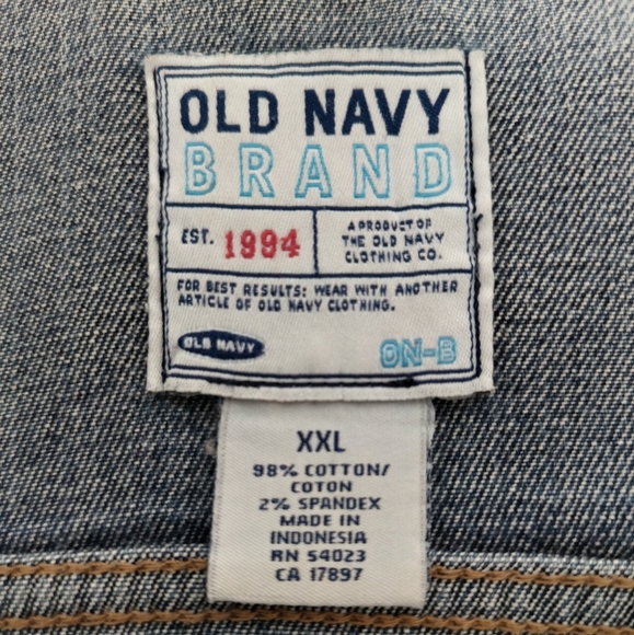Old Navy Women's Classic Blue Jean Jacket / Size 2X - Picture 7 of 9